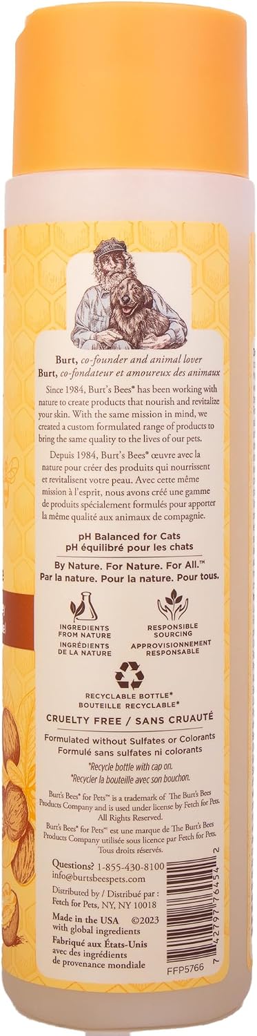 BURT'S BEES FOR PETS Hypoallergenic Cat Shampoo, Unscented, 10 Fl Oz, 2-Pk - Image 11