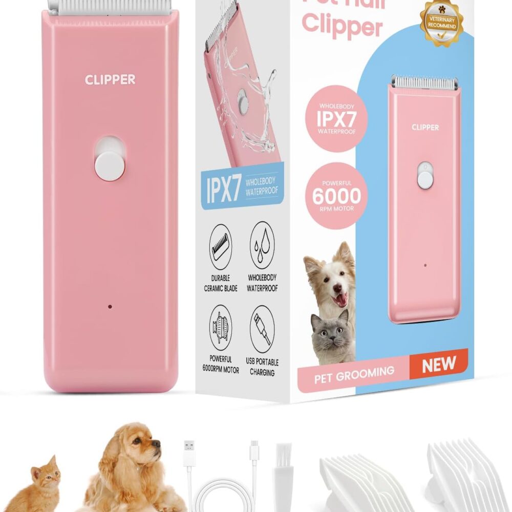 Pet Clippers for Dog Hair Grooming Low Noise Cat Shaver